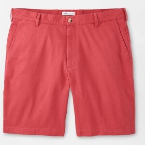 Peter Millar Pilot Twill Shorts Cape Red Men’s Size 36 Cotton Golf‎  Casual